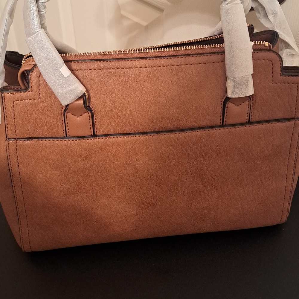 Calvin Klein Elaine Vegan Leather Sachel Bag NWT - Picture 3 of 9